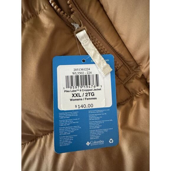 Columbia Womens Omni-Heat Pike Lake Cropped Puffer Jacket XXL NWT - Picture 4 of 8
